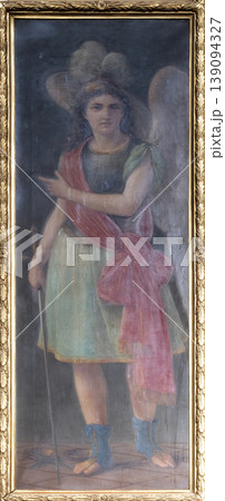 Saint Michael archangel, altarpiece in the Franciscan Church of the Friars Minor in Dubrovnik Saint Michael archangel, altarpiece in the Franciscan Church of the Friars Minor in Dubrovnik 139094327