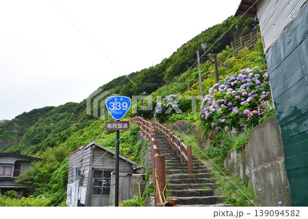 JR東日本三厩駅から龍飛崎までの国道339号 の風景(2023年) JR東日本三厩駅から龍飛崎までの国道339号 の風景(2023年) 139094582