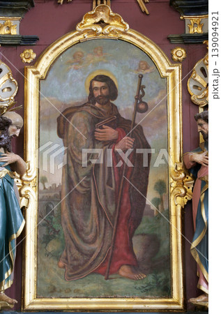 The main altar in the chapel of St. James in Ivanic Grad, Croatia 139094921