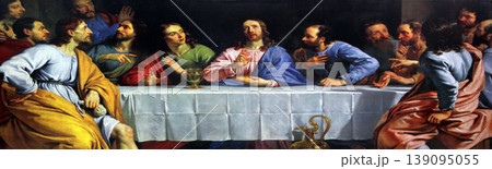 Last supper, Catholic Cathedral of the Most Holy Rosary, commonly known as the Portuguese Church, in Kolkata Last supper, Catholic Cathedral of the Most Holy Rosary, commonly known as the Portuguese Church, in Kolkata 139095055