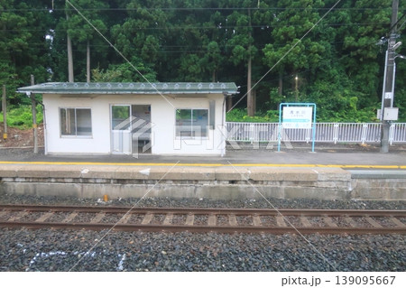 青い森鉄道清水川駅の風景 青い森鉄道清水川駅の風景 139095667