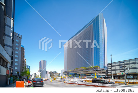 高輪ゲートウェイシティと周辺再開発エリアの都市風景 シフトレンズ撮影 高輪ゲートウェイシティと周辺再開発エリアの都市風景 シフトレンズ撮影 139095863