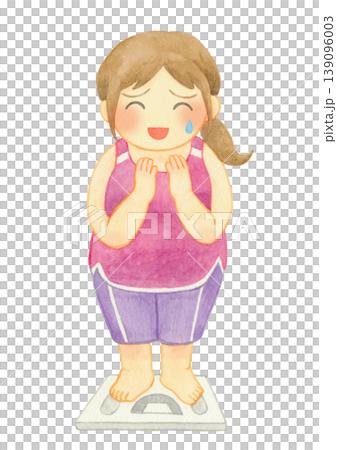 女子站上體重計 05 女子站上體重計 05 139096003