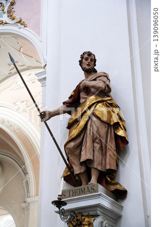 Saint Thomas the Apostle, Basilica of St. Vitus in Ellwangen, Germany Saint Thomas the Apostle, Basilica of St. Vitus in Ellwangen, Germany 139096050