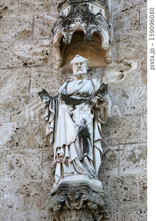Saint Peter, basilica Assumption of the Virgin Mary in Marija Bistrica, Croatia Saint Peter, basilica Assumption of the Virgin Mary in Marija Bistrica, Croatia 139096080