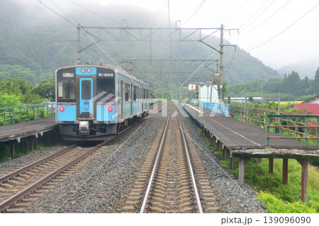 青い森鉄道青い森鉄道線　諏訪ノ平駅から目時駅までの車窓風景(2023年) 139096090