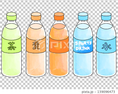 Drink set in a plastic bottle Drink set in a plastic bottle 139096473