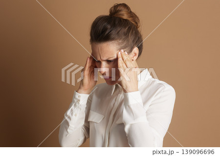 Professional Woman Feeling Overwhelmed 139096696