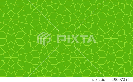 Green islamic geometric seamless pattern, background in duotone pistachio color Green islamic geometric seamless pattern, background in duotone pistachio color 139097850