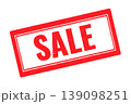 Sale red rubber stamp on a white transparent background 139098251
