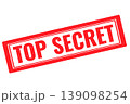 top secret red rubber stamp on a white transparent background 139098254