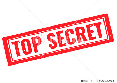 top secret red rubber stamp on a white transparent background 139098254