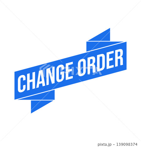 Change Order Letter Rubber Stamp Template Design 139098374