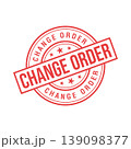 Change Order Letter Rubber Stamp Template Design 139098377