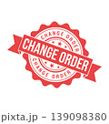 Change Order Letter Rubber Stamp Template Design 139098380
