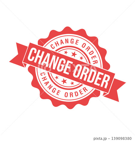 Change Order Letter Rubber Stamp Template Design Change Order Letter Rubber Stamp Template Design 139098380