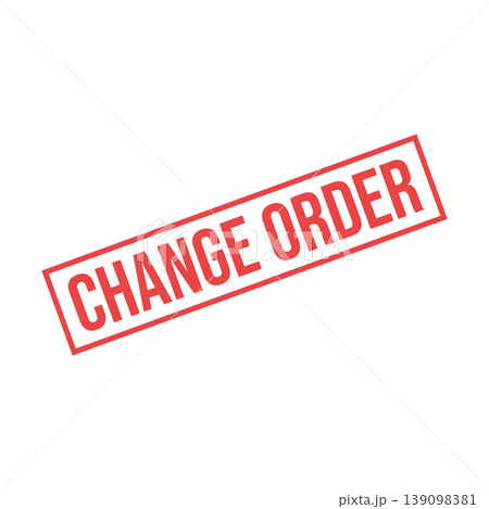 Change Order Letter Rubber Stamp Template Design Change Order Letter Rubber Stamp Template Design 139098381