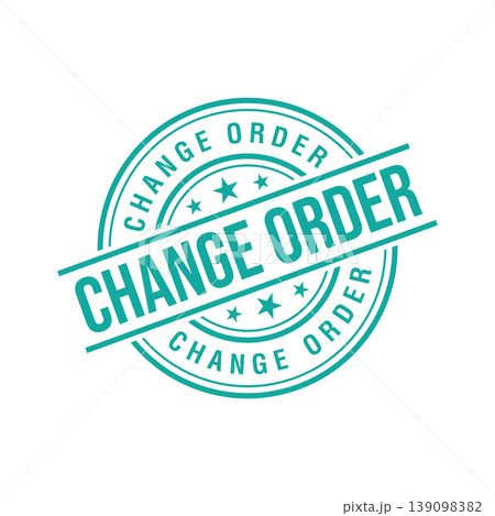Change Order Letter Rubber Stamp Template Design Change Order Letter Rubber Stamp Template Design 139098382