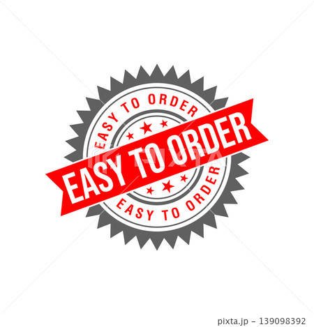 Easy to Order Letter Rubber Stamp Template Design 139098392
