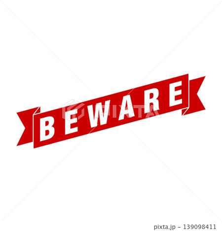 Beware Letter Rubber Stamp Template Design 139098411