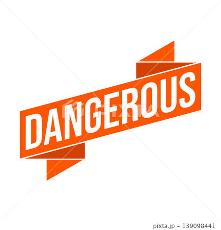 Dangerous Letter Rubber Stamp Template Design 139098441