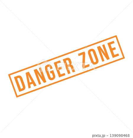 Danger Zone Letter Rubber Stamp Template Design 139098468