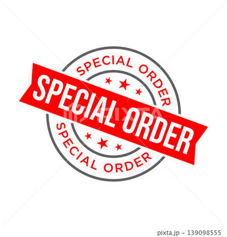 Special Order Letter Rubber Stamp Template Design Special Order Letter Rubber Stamp Template Design 139098555
