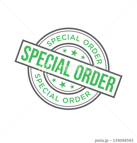 Special Order Letter Rubber Stamp Template Design Special Order Letter Rubber Stamp Template Design 139098565