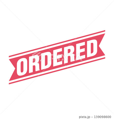 Ordered Letter Rubber Stamp Template Design Ordered Letter Rubber Stamp Template Design 139098600