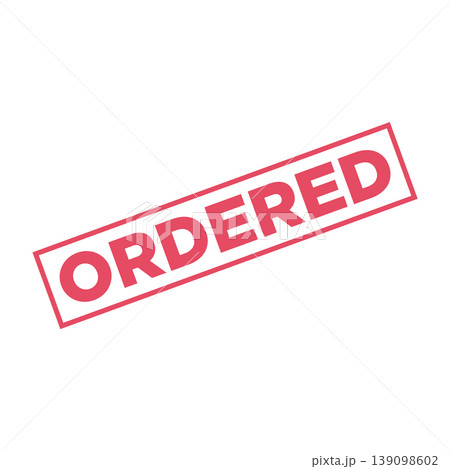 Ordered Letter Rubber Stamp Template Design Ordered Letter Rubber Stamp Template Design 139098602