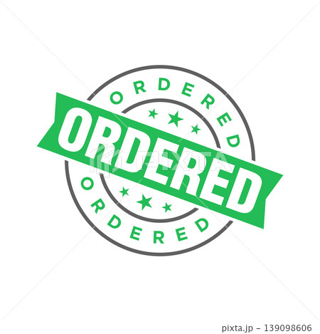 Ordered Letter Rubber Stamp Template Design Ordered Letter Rubber Stamp Template Design 139098606