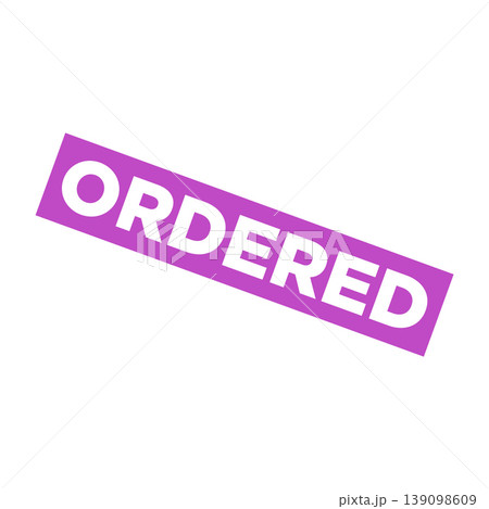 Ordered Letter Rubber Stamp Template Design Ordered Letter Rubber Stamp Template Design 139098609