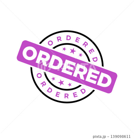 Ordered Letter Rubber Stamp Template Design Ordered Letter Rubber Stamp Template Design 139098611
