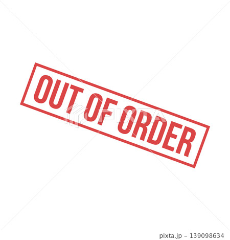 Out of Order Letter Rubber Stamp Template Design Out of Order Letter Rubber Stamp Template Design 139098634