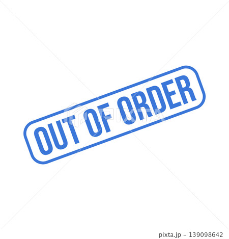 Out of Order Letter Rubber Stamp Template Design Out of Order Letter Rubber Stamp Template Design 139098642