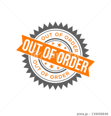 Out of Order Letter Rubber Stamp Template Design Out of Order Letter Rubber Stamp Template Design 139098646