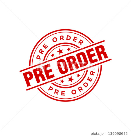 Pre Order Letter Rubber Stamp Template Design Pre Order Letter Rubber Stamp Template Design 139098653