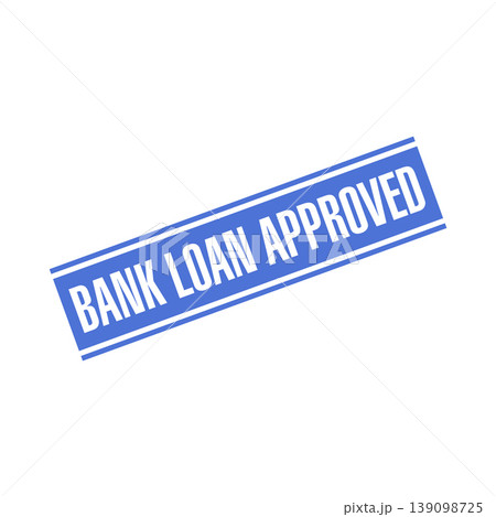 Bank Loan Approved Letter Rubber Stamp Template 139098725