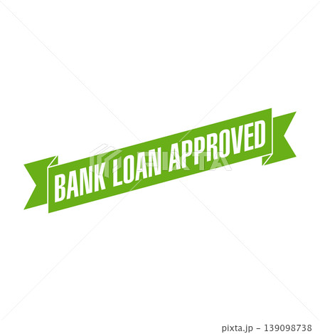 Bank Loan Approved Letter Rubber Stamp Template 139098738