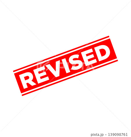 Revised Letter Rubber Stamp Template Revised Letter Rubber Stamp Template 139098761