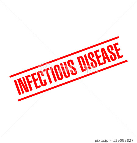 Infectious Disease Letter Rubber Stamp Vector Design Template 139098827
