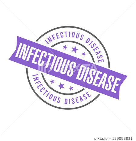 Infectious Disease Letter Rubber Stamp Vector Design Template 139098831