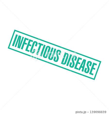 Infectious Disease Letter Rubber Stamp Vector Design Template 139098839