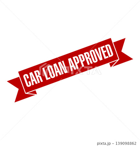 Car Loan Approved Letter Rubber Stamp Template 139098862