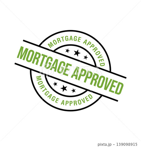 Mortgage Approved Letter Rubber Stamp Template 139098915