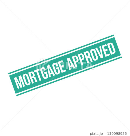 Mortgage Approved Letter Rubber Stamp Template 139098926