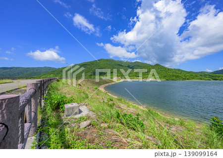 石垣島の自然美を感じる名蔵ダム湖畔の静かな景色 石垣島の自然美を感じる名蔵ダム湖畔の静かな景色 139099164