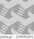 Seamless pattern with stairs making an optical illusion. 139099201
