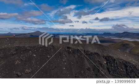Volcanic Landscape with Rivers and Mountains in Iceland 139099659