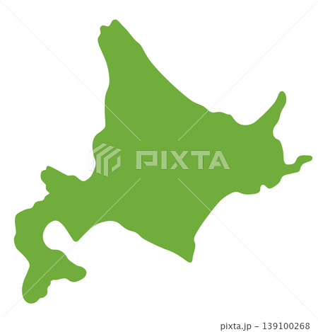 北海道の形 139100268